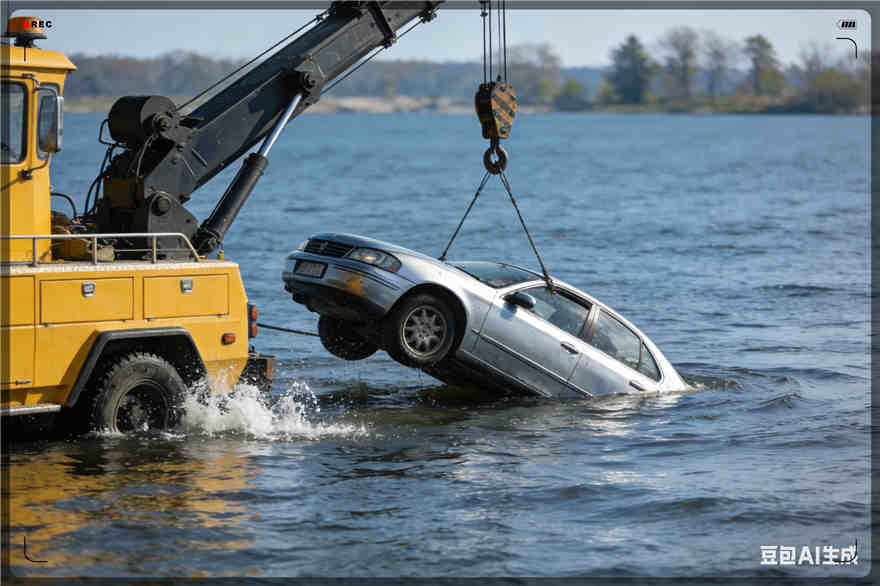 鄞州区吊车救援电话【案例】